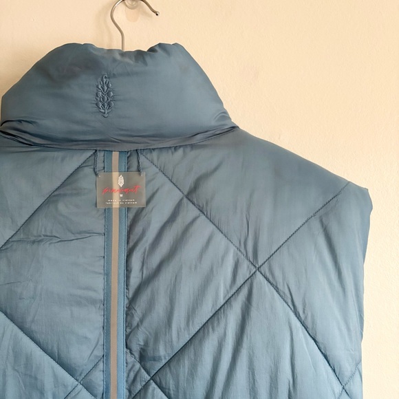 Free People Venture On Reversible Puffer Vest in Blue - Picture 5 of 5